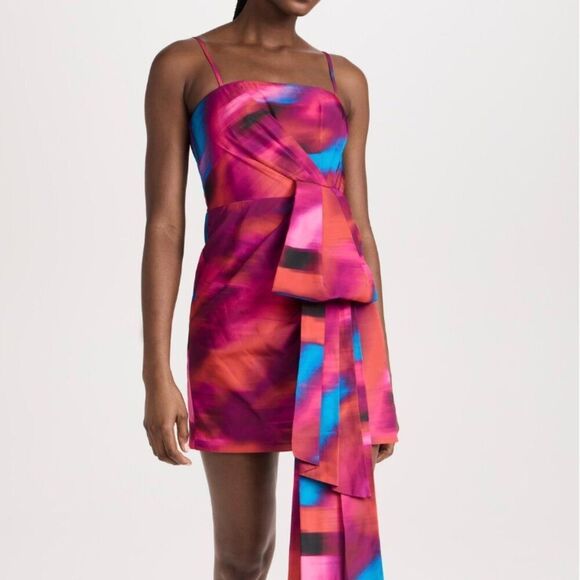 AMUR Finnegan Bow Dress Pink - Picture 4 of 5